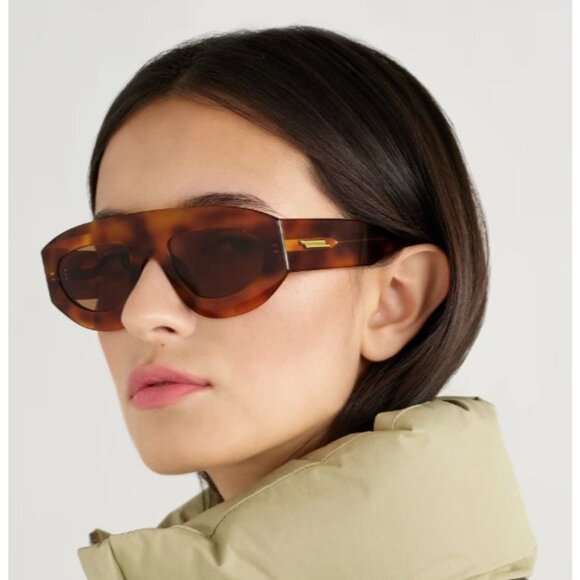 NWT BOTTEGA VENETA BV1358S 002 Ultrathin Shield Sunglasses - Picture 1 of 9